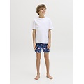 Jack & Jones Junior Jack & Jones Junior Boys Swim Short JPSTMAUI VIBES Dark Blue Flamingo/Palm Print