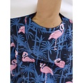 Jack & Jones Junior Jack & Jones Junior Boys Swim Short JPSTMAUI VIBES Dark Blue Flamingo/Palm Print