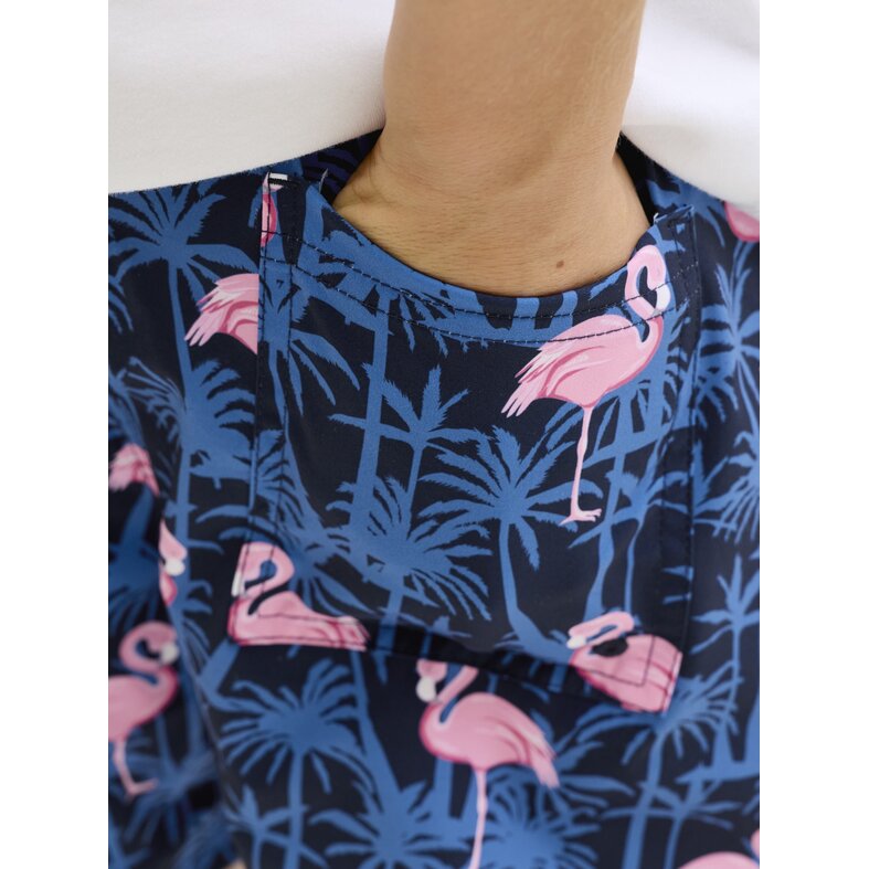 Jack & Jones Junior Jack & Jones Junior Boys Swim Short JPSTMAUI VIBES Dark Blue Flamingo/Palm Print