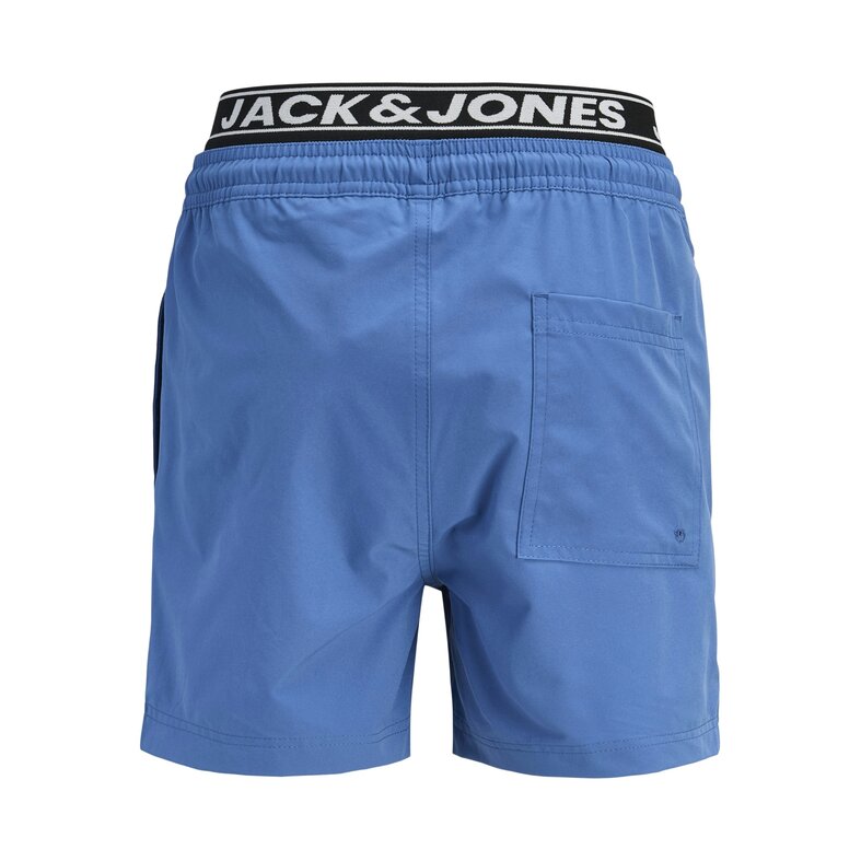 Jack & Jones Junior Jack & Jones Junior Boys Swim Short JPSTMAUI SURF Double Waistband Solid Blue