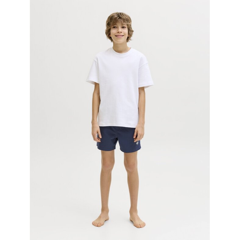 Jack & Jones Junior Jack & Jones Junior Boys Swim Short JPSTMAUI SURF Double Waistband Plain Dark Blue
