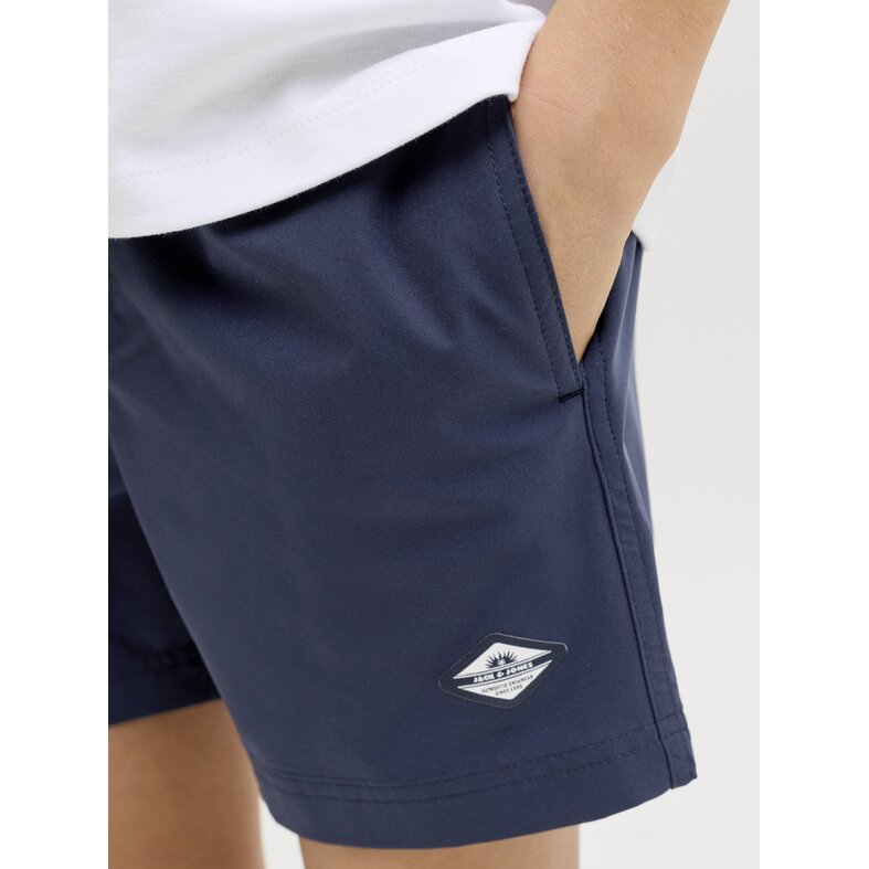 Jack & Jones Junior Jack & Jones Junior Boys Swim Short JPSTMAUI SURF Double Waistband Plain Dark Blue