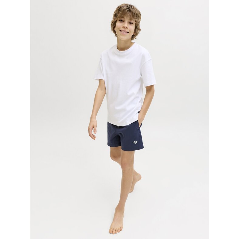 Jack & Jones Junior Jack & Jones Junior Boys Swim Short JPSTMAUI SURF Double Waistband Plain Dark Blue