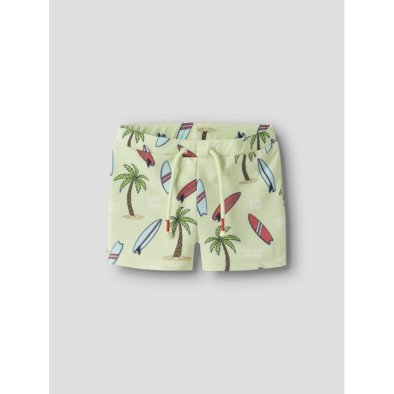 Name It Name It Jongens Zwembroek Strak NMMZIGURT Surf Print Lichtgroen