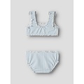 Name It Name It Meisjes Bikini Set Geribd NMFZIKKA Strik Blauw Gestreept