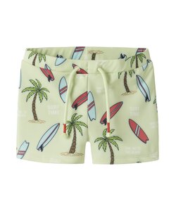 Name It Boys Swim Pants Tight NMMZIGURT Surf Print Light Green