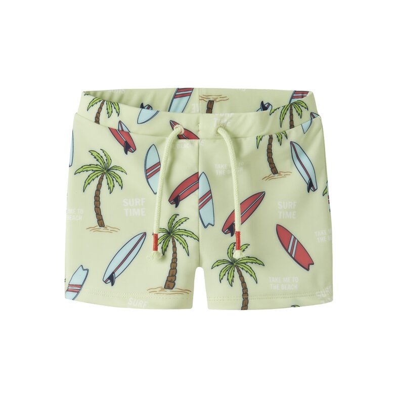 Name It Name It Jongens Zwembroek Strak NMMZIGURT Surf Print Lichtgroen