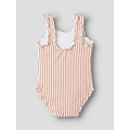 Name It Name It Meisjes Badpak Geribd NMFZIKKA Strik Rood Gestreept