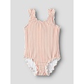 Name It Name It Girls Swimsuit Ribbed NMFZIKKA Bow Red Striped