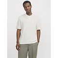 Jack & Jones Jack & Jones Men's Polo JJEGEORGE Plain Cream White