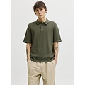 Jack & Jones Jack & Jones Heren Polo JJEGEORGE Effen Donkergroen