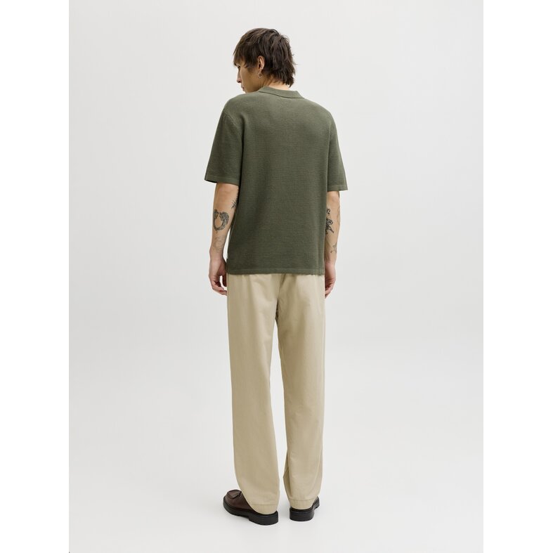 Jack & Jones Jack & Jones Heren Polo JJEGEORGE Effen Donkergroen