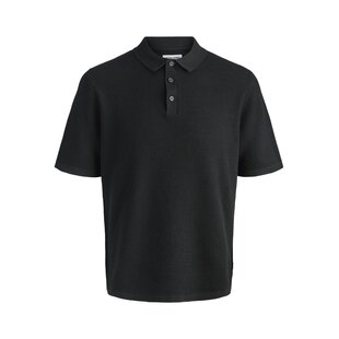 Jack & Jones Heren Polo JJEGEORGE Effen Zwart