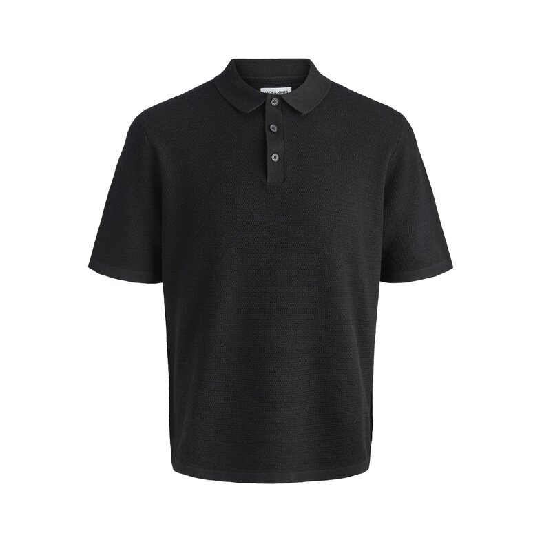 Jack & Jones Jack & Jones Heren Polo JJEGEORGE Effen Zwart