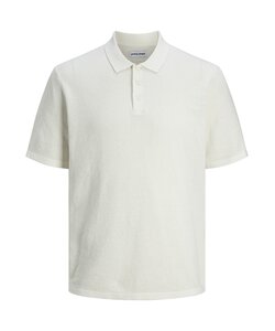 Jack & Jones Heren Polo JJEGEORGE Effen Crèmewit