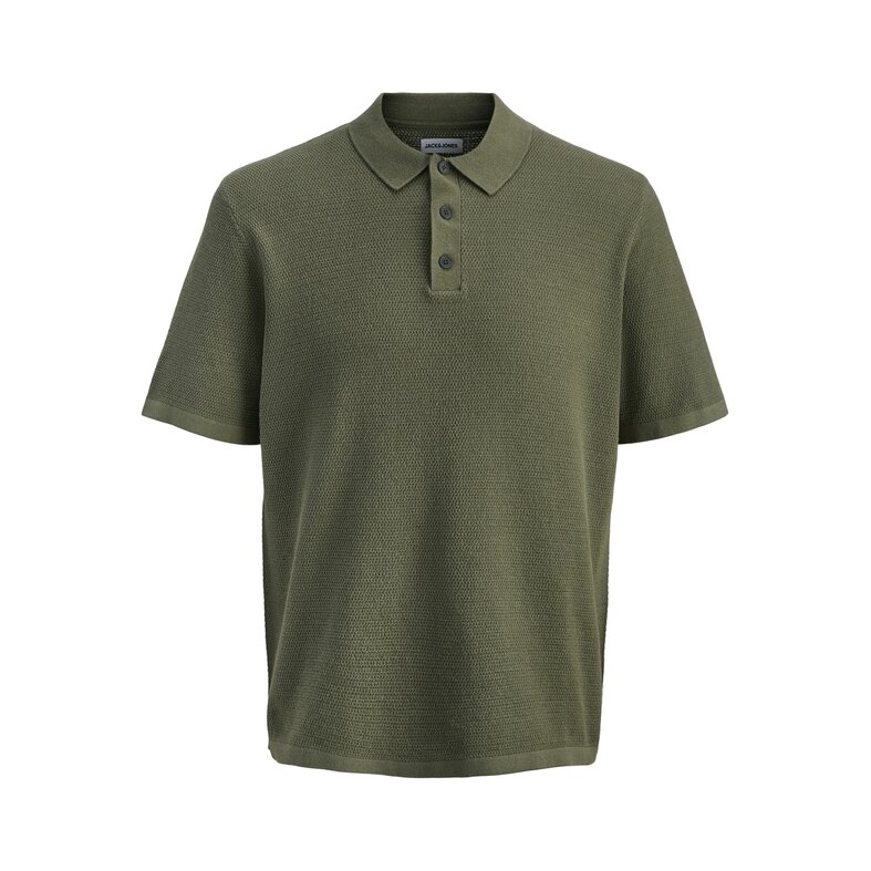 Jack & Jones Jack & Jones Heren Polo JJEGEORGE Effen Donkergroen