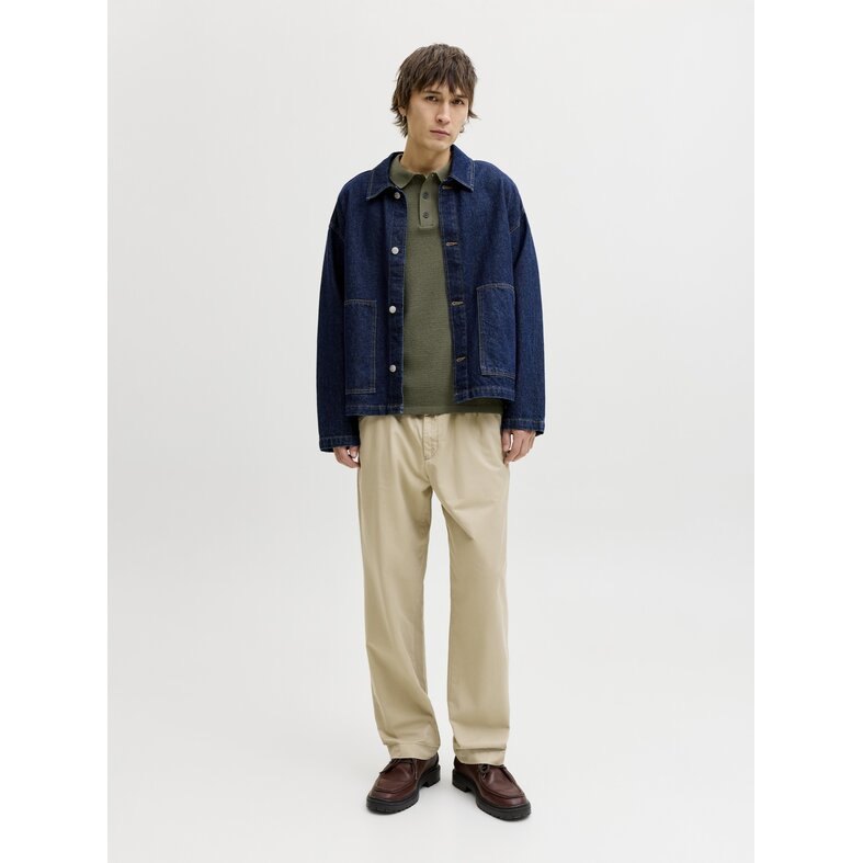 Jack & Jones Jack & Jones Heren Polo JJEGEORGE Effen Donkergroen