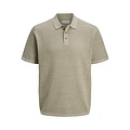 Jack & Jones Jack & Jones Men's Polo JJEGEORGE Solid Brown Gray