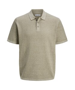 Jack & Jones Men's Polo JJEGEORGE Solid Brown Gray