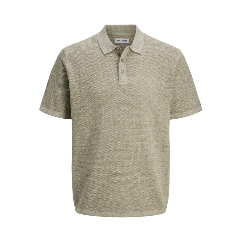 Jack & Jones Jack & Jones Men's Polo JJEGEORGE Solid Brown Gray