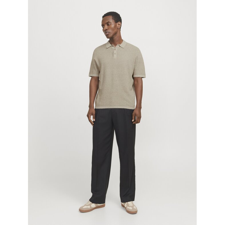 Jack & Jones Jack & Jones Men's Polo JJEGEORGE Solid Brown Gray