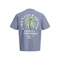 Jack & Jones JJ REBEL Heren Backprint T-shirt JREBCHRISTIAN Grijsblauw