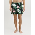 Jack & Jones JJ REBEL Heren Zwemshort JREBHAWAII Gebloemde Flamingo Print