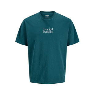 JJ REBEL Men's Backprint T-shirt JREBCHRISTIAN Teal
