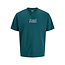 Jack & Jones JJ REBEL Men's Backprint T-shirt JREBCHRISTIAN Teal