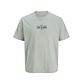 Jack & Jones JJ REBEL Heren Backprint T-shirt JREBCHRISTIAN Grijs