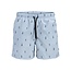 Jack & Jones JJ REBEL Men's Swim Short JREBHAWAII Light Blue Striped/Fish Print