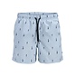 Jack & Jones JJ REBEL Heren Zwemshort JREBHAWAII Lichtblauw Gestreept/Vis Print