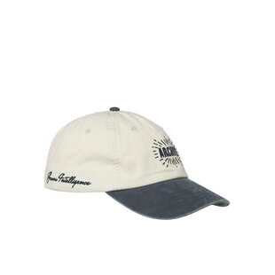 Jack & Jones Heren Baseball Cap JACSOFT Crèmewit/Donkerblauw