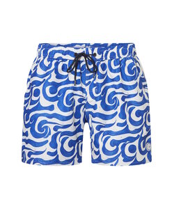 Ten Cate Heren Zwemshort Blauw Golven