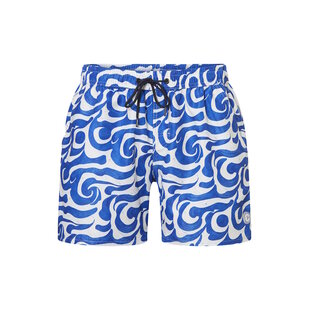 Ten Cate Men's Swim Short Blue Waves