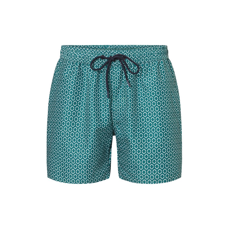 Ten Cate Ten Cate Men's Swim Short Green Print
