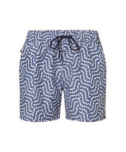Ten Cate Men's Swim Short Blue Print