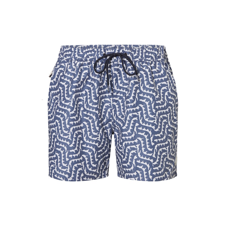 Ten Cate Ten Cate Men's Swim Short Blue Print