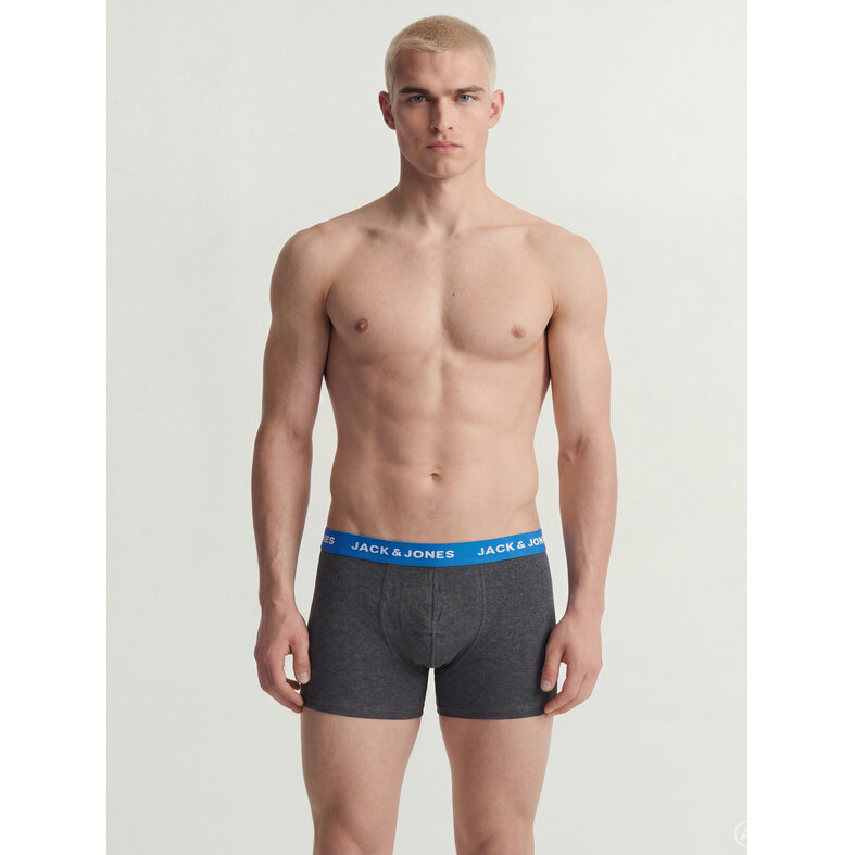 Jack & Jones Jack & Jones Heren Boxershorts Trunks JACSOLID Effen 12-Pack Multicolor