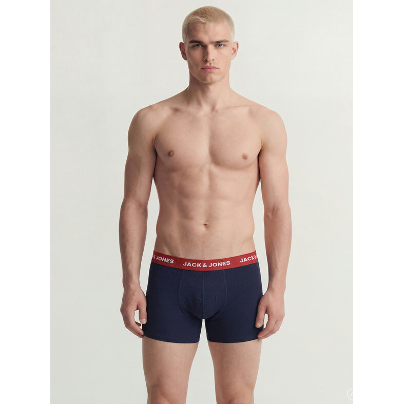 Jack & Jones Jack & Jones Heren Boxershorts Trunks JACSOLID Effen 12-Pack Multicolor