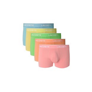 Lacoste Heren Boxershorts Trunks 5-Pack Pastel Multicolor