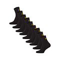 Cat Caterpillar Men's Quarter Socks Black 9-Pair Solid Black
