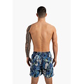 Happy Shorts Happy Shorts Men's Swim Short Floral Jungle Print Blue