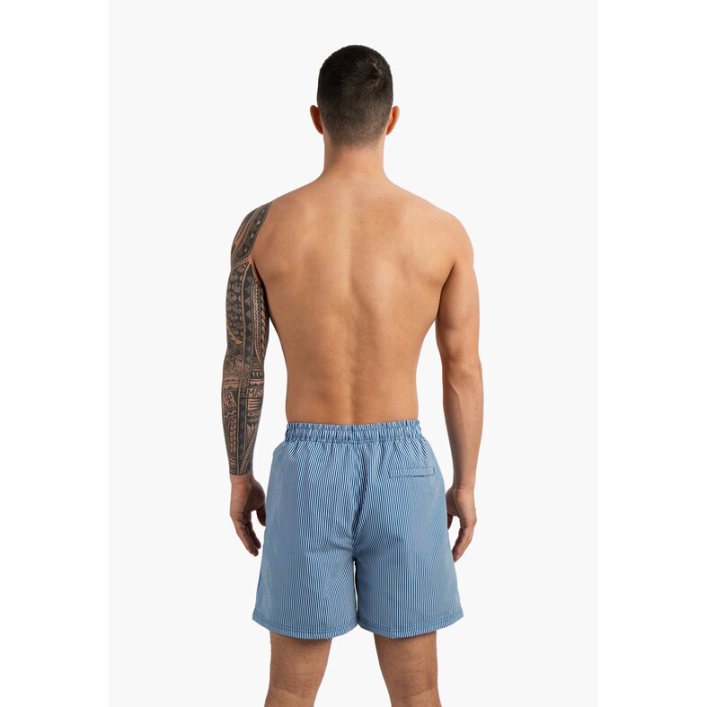 Happy Shorts Happy Shorts Men's Swim Short Dark Blue Striped
