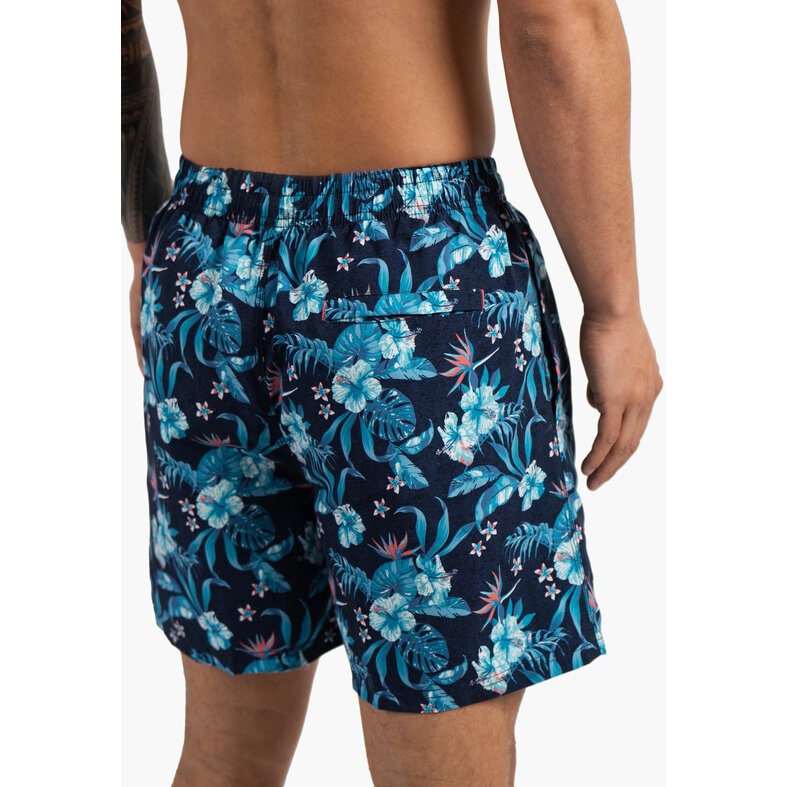 Happy Shorts Happy Shorts Men's Swim Short Blue Flowered