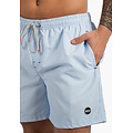 Happy Shorts Happy Shorts Heren Zwemshort Lichtblauw Gestreept