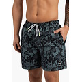 Happy Shorts Happy Shorts Men's Swim Short Floral Print Blue Green