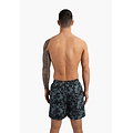 Happy Shorts Happy Shorts Heren Zwemshort Gebloemd Print Blauwgroen