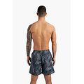 Happy Shorts Happy Shorts Men's Swim Short Palm Leaves Print Blue Gray
