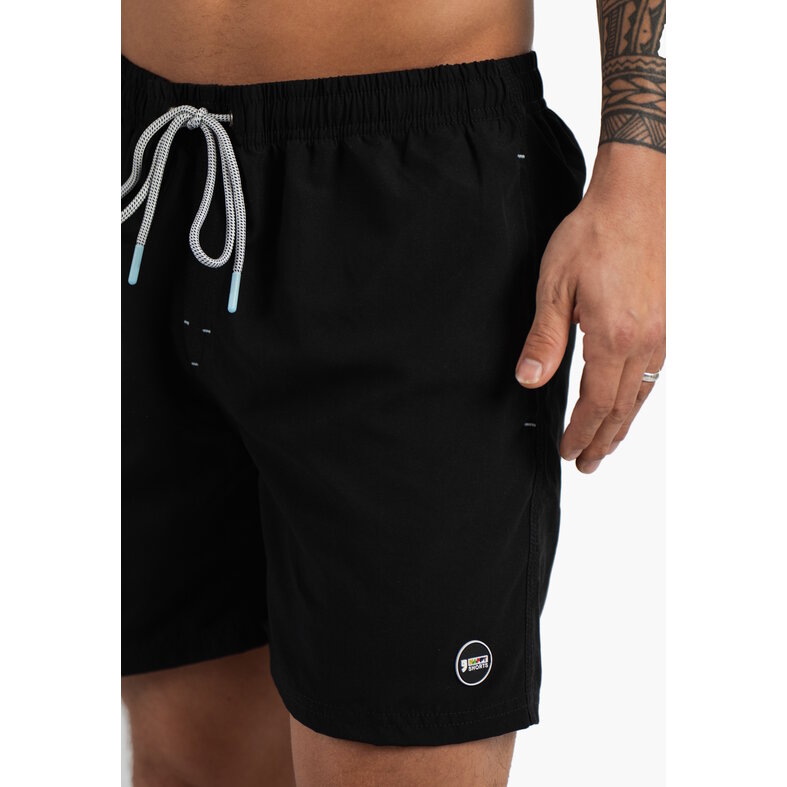 Happy Shorts Happy Shorts Heren Zwemshort Effen Zwart